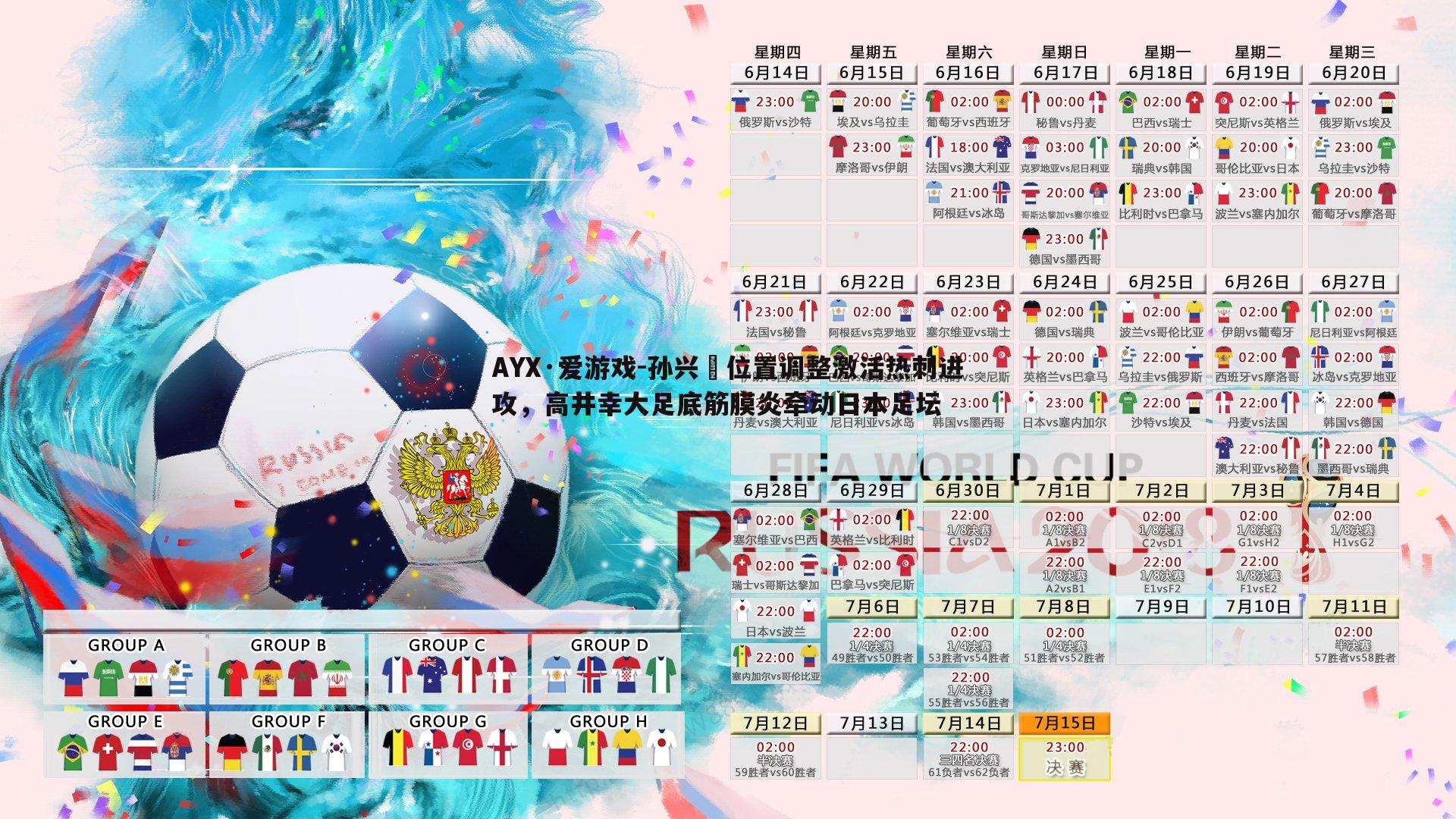 AYX·爱游戏-孙兴慜位置调整激活热刺进攻,高井幸大足底筋膜炎牵动日本足坛